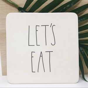 Rae Dunn LET'S EAT Hot Plate Trivet